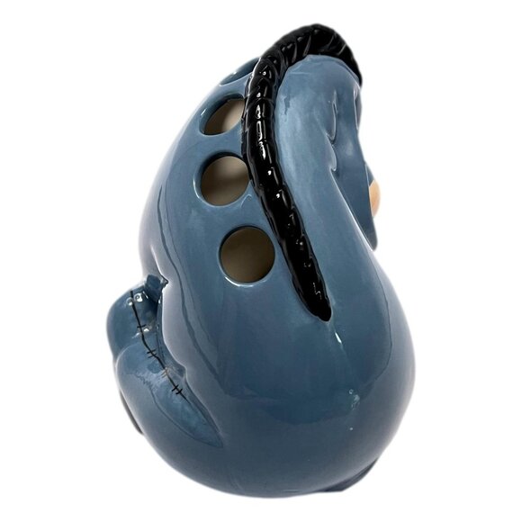 Disney Eeyore Toothbrush Holder Gray Ceramic Winnie-the-Pooh Vintage 80s - Picture 7 of 7